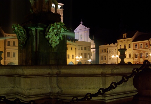České Budějovice v noci 2007